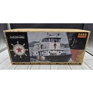 NEW Vintage ERTL Millennium Edition Texaco "Fire Chief" Tugboat Bank-1st Edition